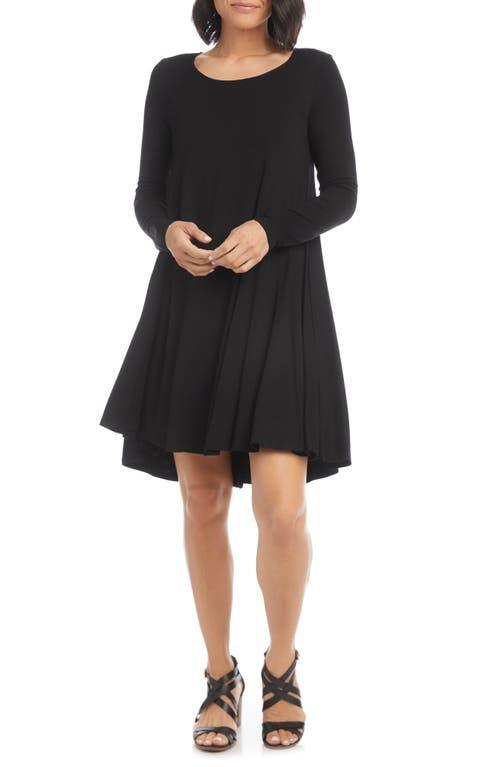 Karen Kane Maggie Long Sleeve Jersey Trapeze Dress Product Image