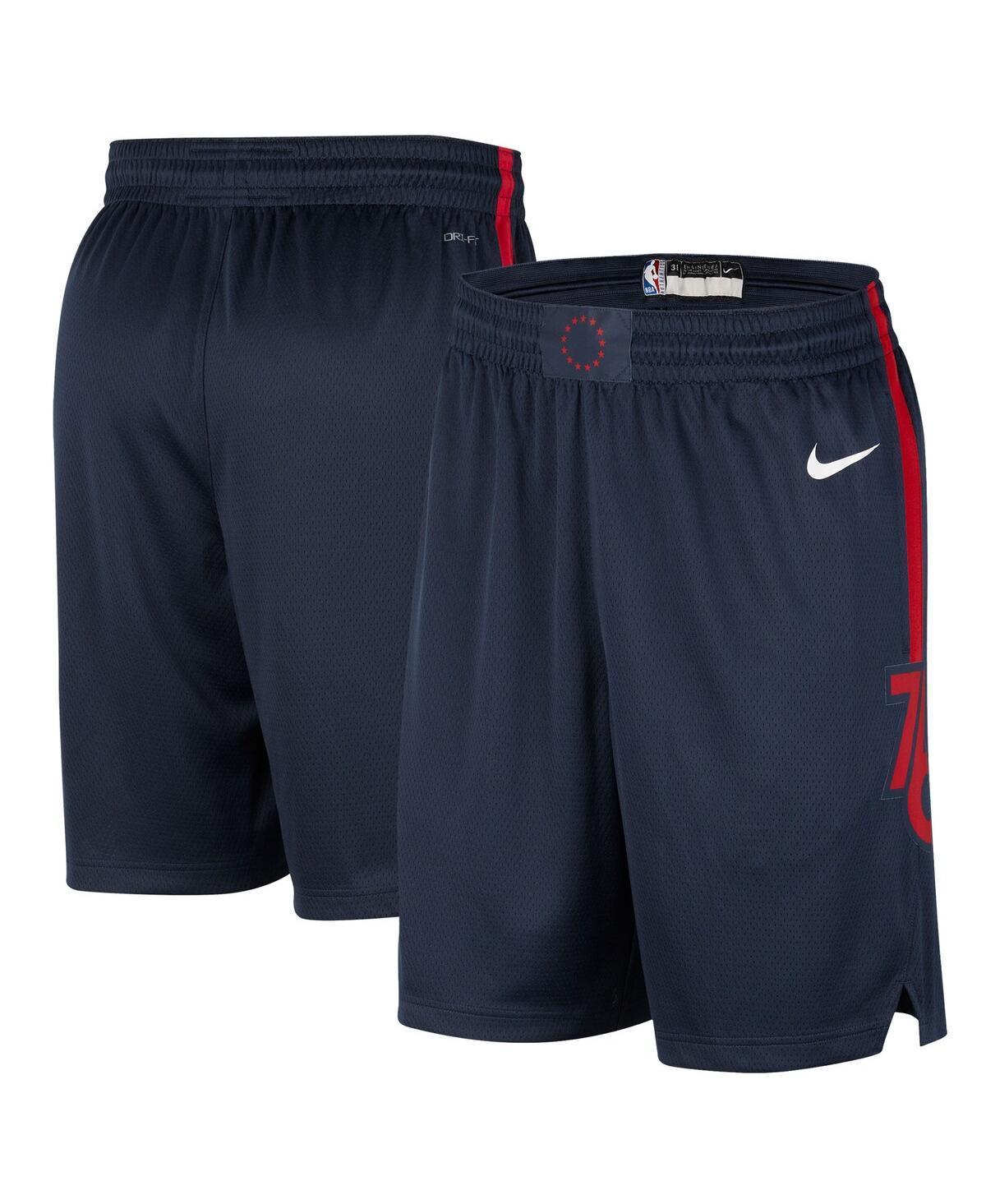 Mens Nike Navy Philadelphia 76ers 2023/24 City Edition Swingman Shorts Product Image