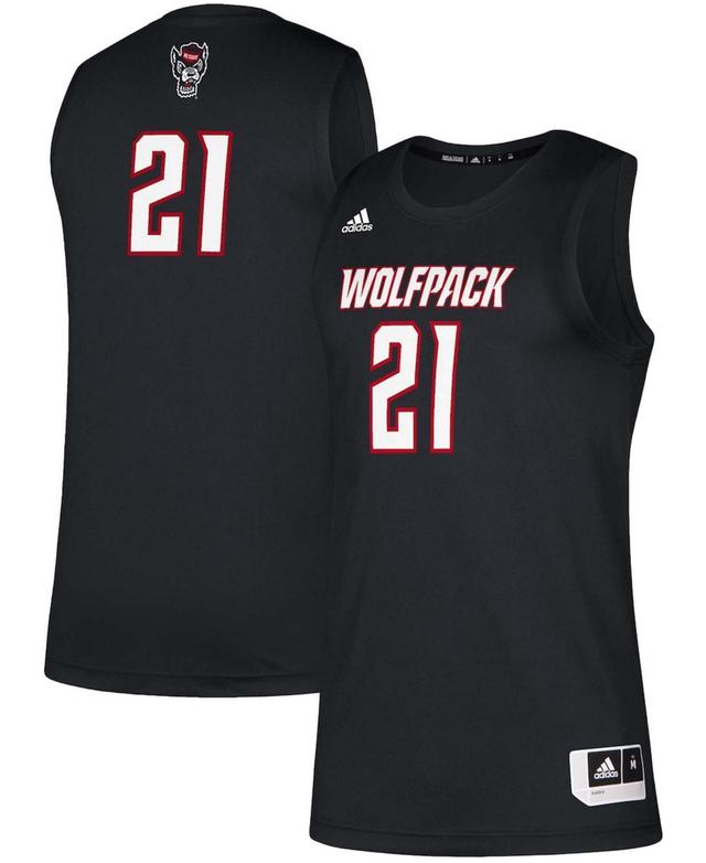 Mens adidas #21 Black NC State Wolfpack Swingman Jersey Product Image