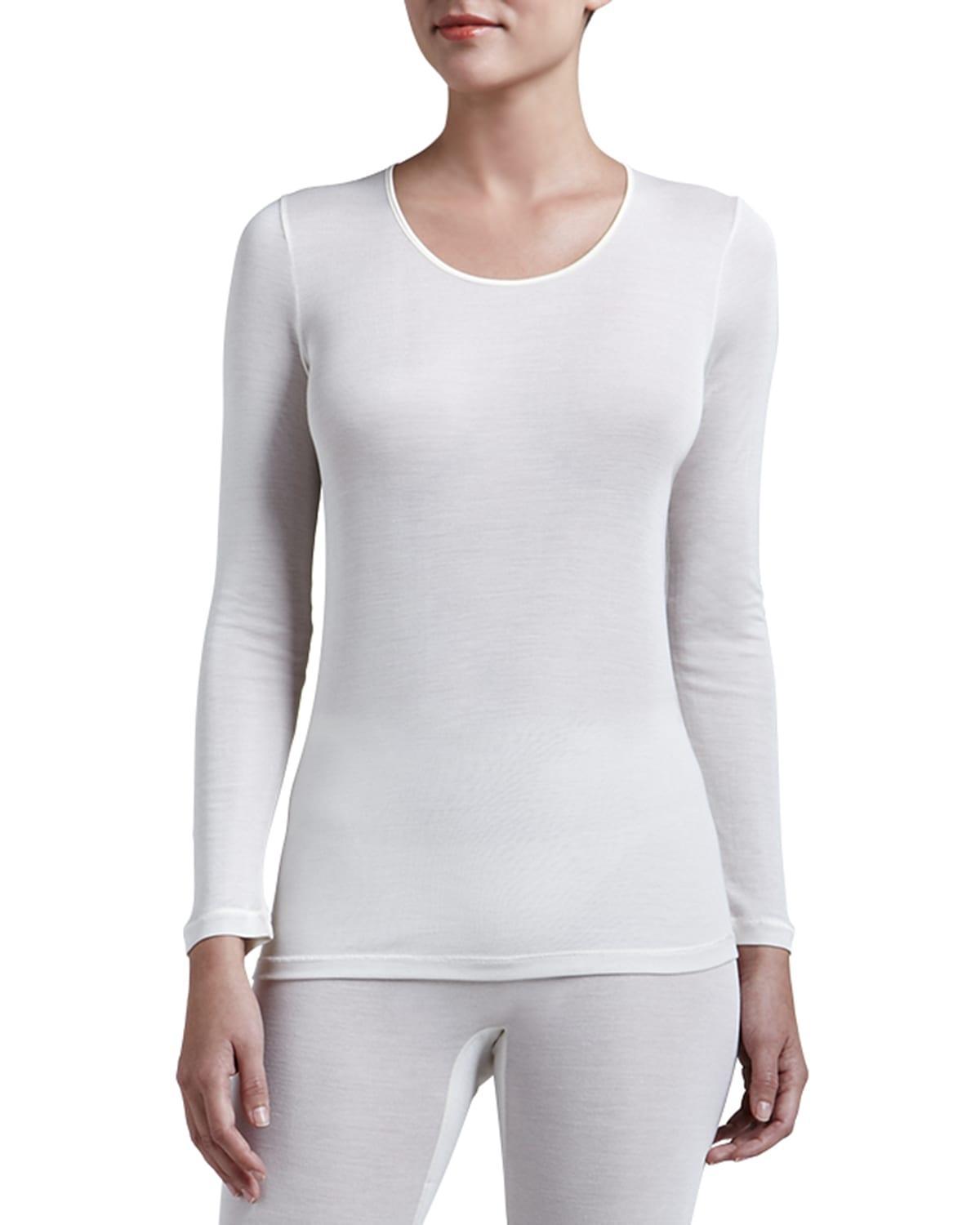 Womens Silk Long-Sleeve Top Product Image