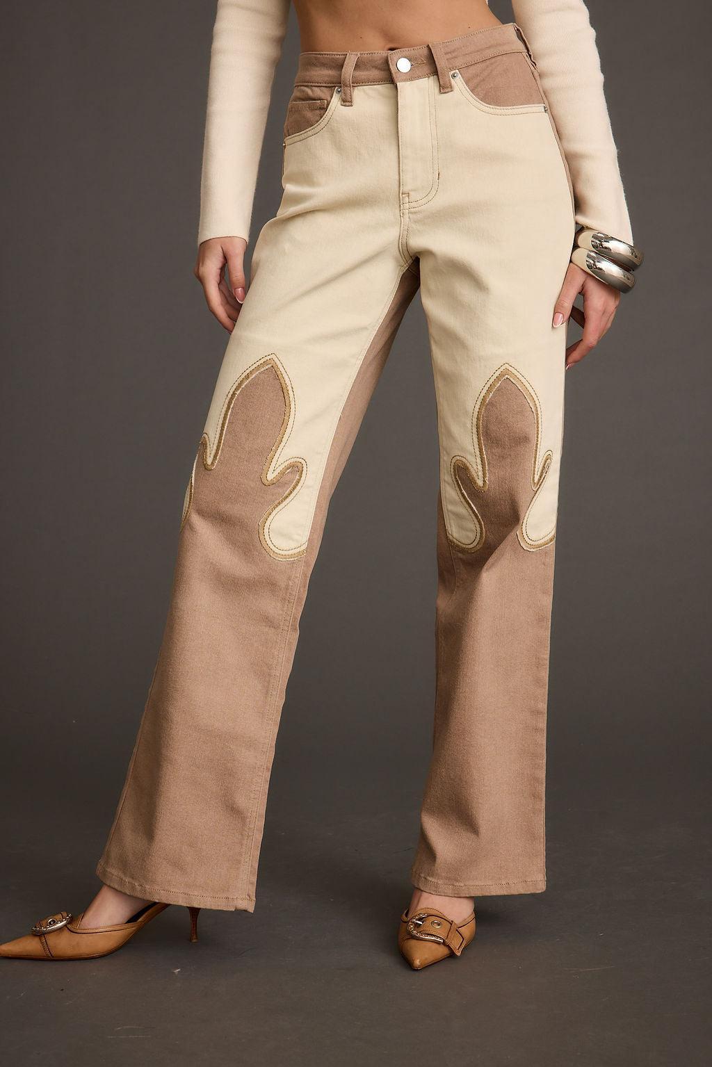 High Noon Two Tone Western Pants Product Image