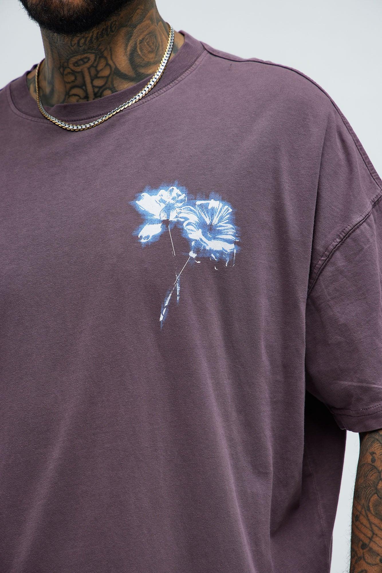 Cali Angel Oversized Short Sleeve Tee - Purple Product Image