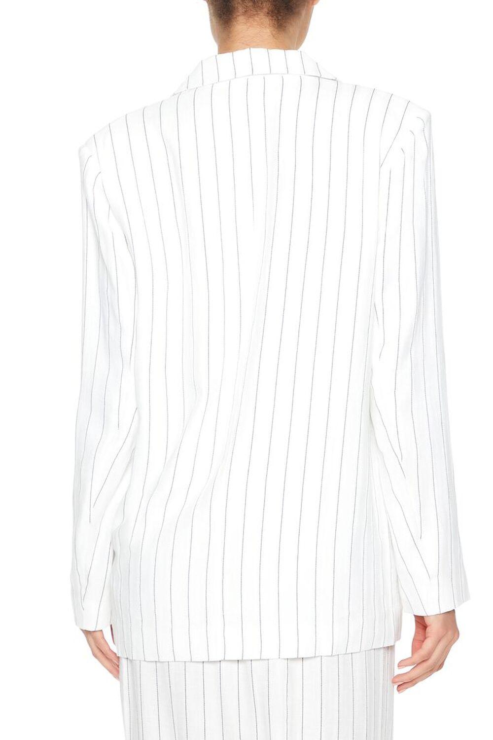 Notched Pinstriped Blazer | Forever 21 Product Image