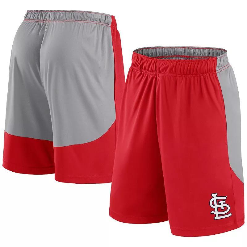 Mens Fanatics /Gray St. Louis Cardinals Go Hard Shorts Product Image