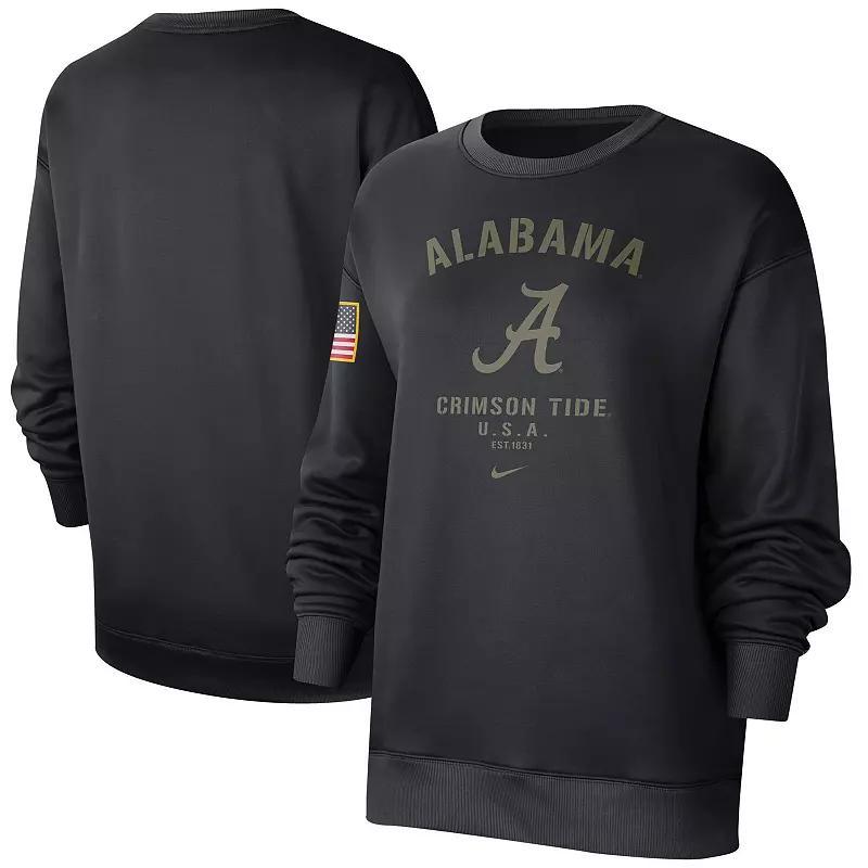 Womens Nike Alabama Crimson Tide Military Appreciation Therma Performance All-Time Pullover Sweatshirt Product Image