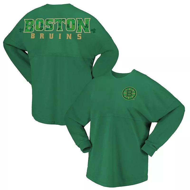 Womens Fanatics Branded Kelly Boston Bruins St. Patricks Day Spirit Jersey T-Shirt Product Image