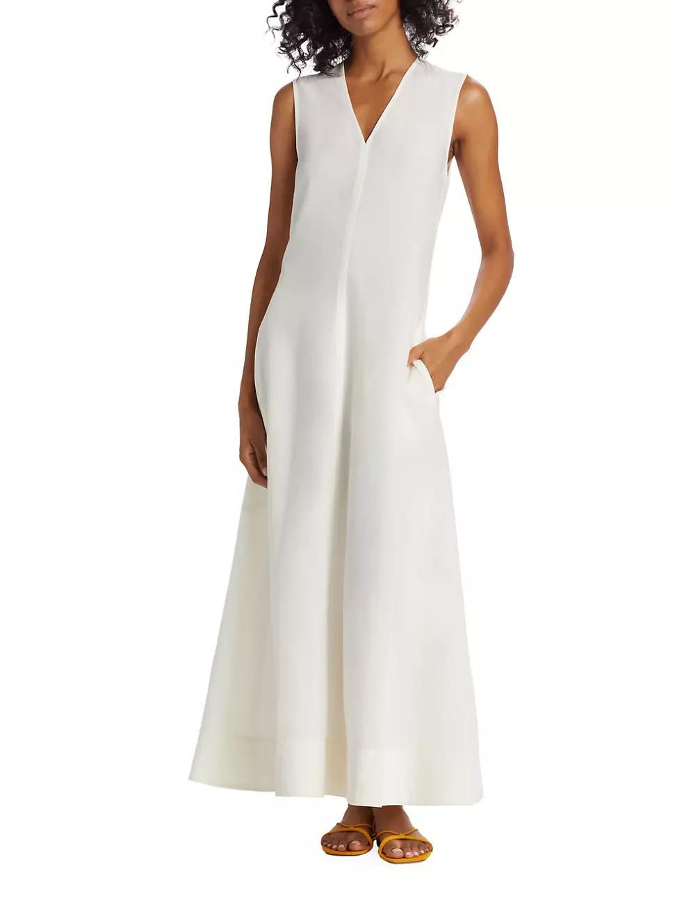 Sleeveless V-Neck Maxi Dress Product Image