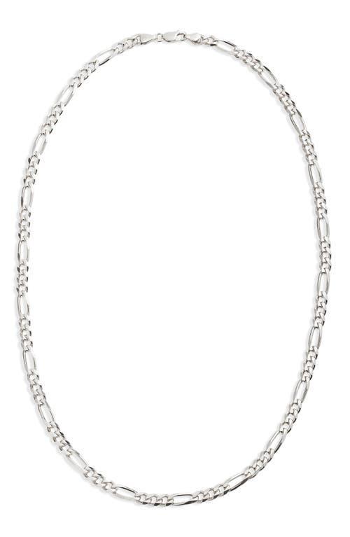 Argento Vivo Sterling Silver Mens Figaro Chain Necklace at Nordstrom Product Image