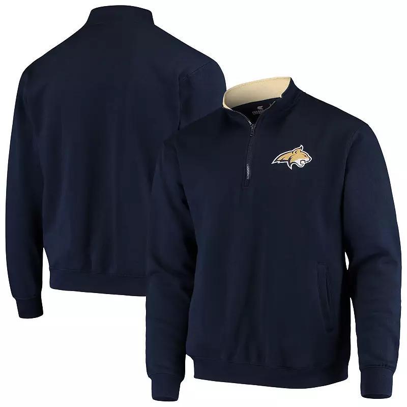 Mens Colosseum Navy Montana State Bobcats Tortugas Logo Quarter-Zip Jacket Product Image