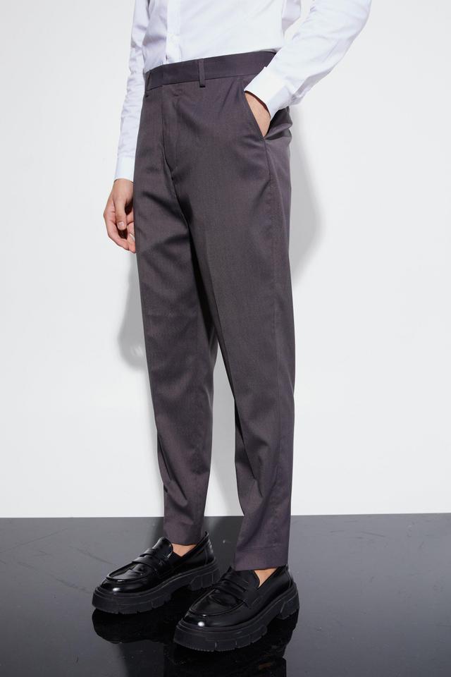 High Rise Tapered Crop Tailored Pants | boohooMAN USA Product Image