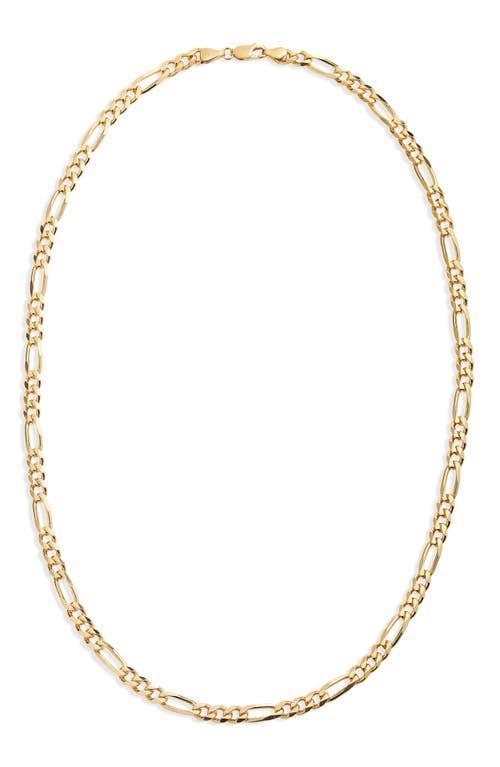 Argento Vivo Sterling Silver Mens Figaro Chain Necklace Product Image