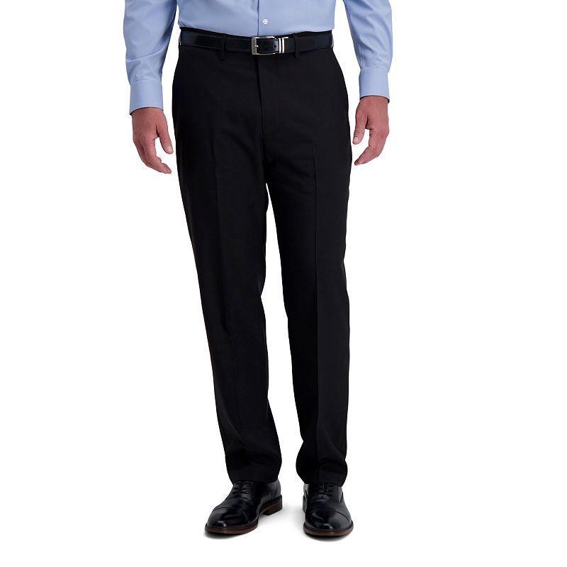 Mens Haggar Smart Wash Repreve Classic-Fit Suit Pants Black Product Image