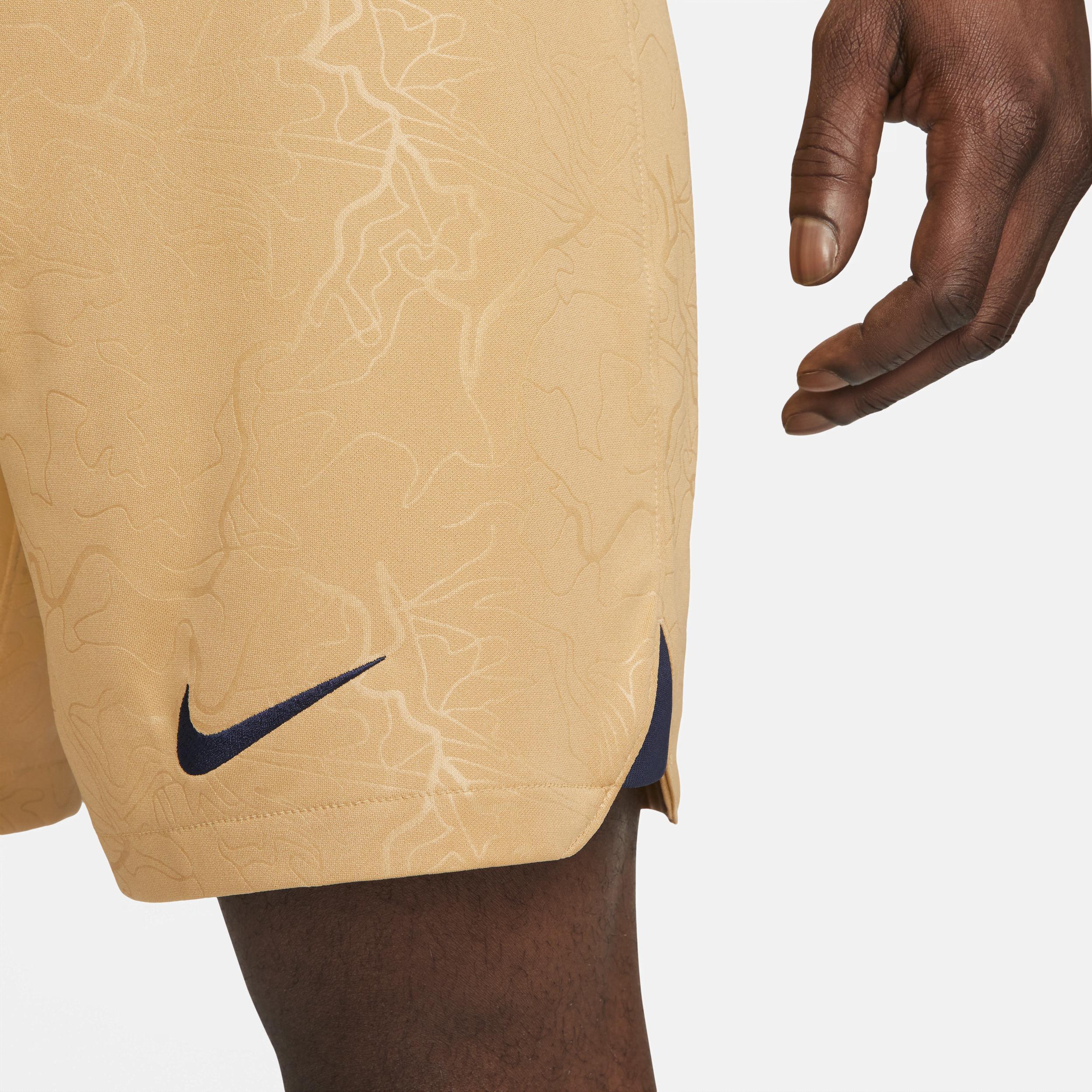 Mens Nike Gold Barcelona Performance Stadium Shorts Product Image