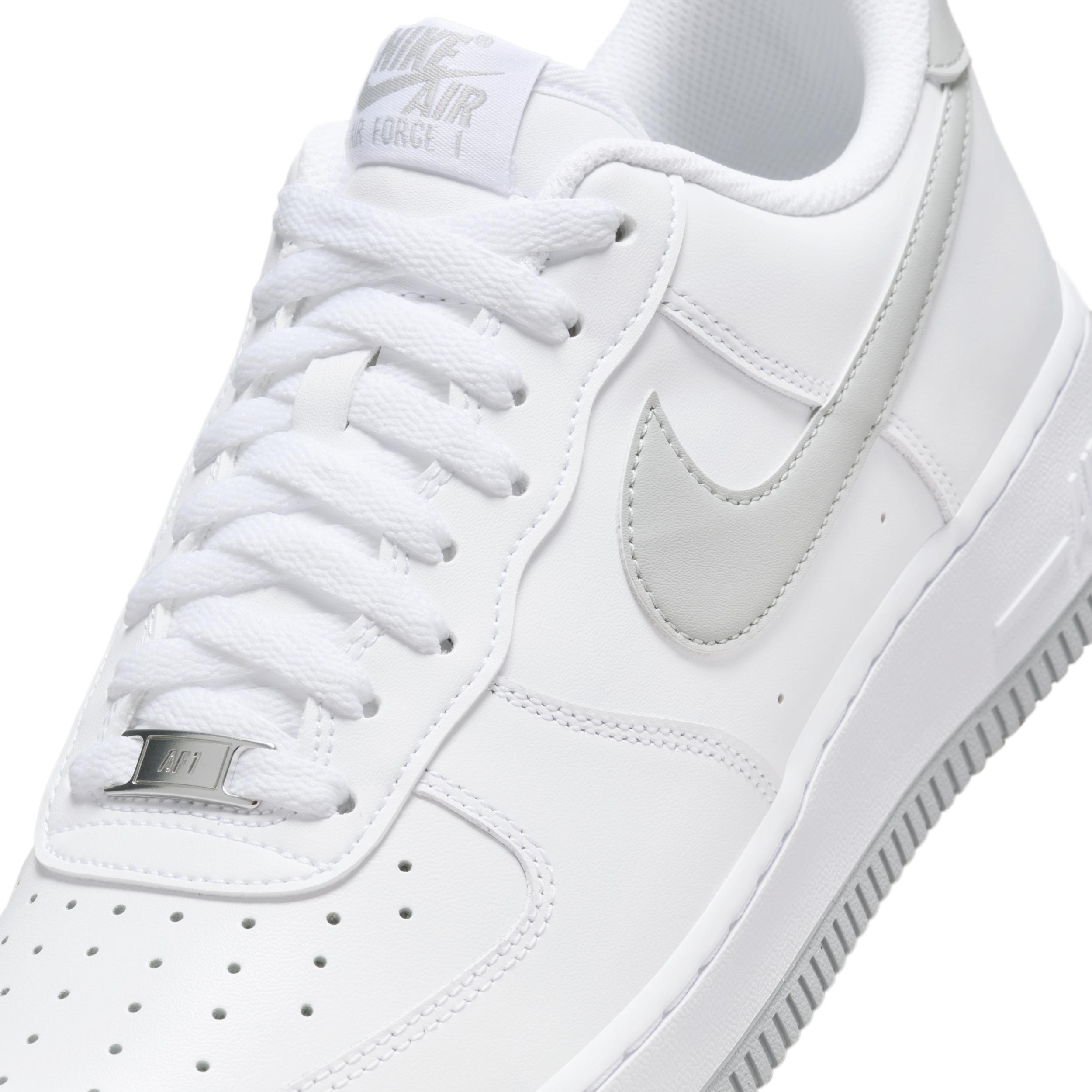 Nike Mens Nike Air Force 1 Low 07 - Mens Shoes White/Grey Product Image