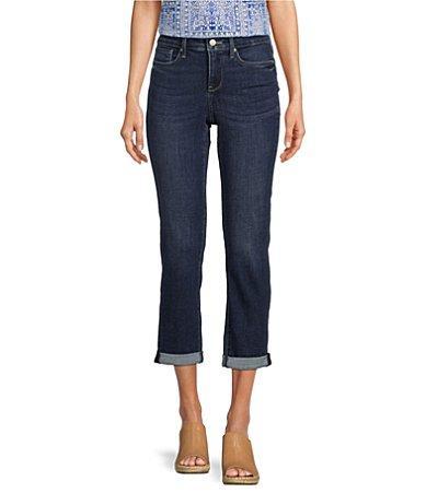 NYDJ Sheri Slim Rolled Cuff Cropped Denim Jeans Product Image