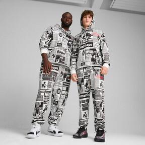 PUMA Media Day Men's Basketball Sweatpants in Black/White Product Image