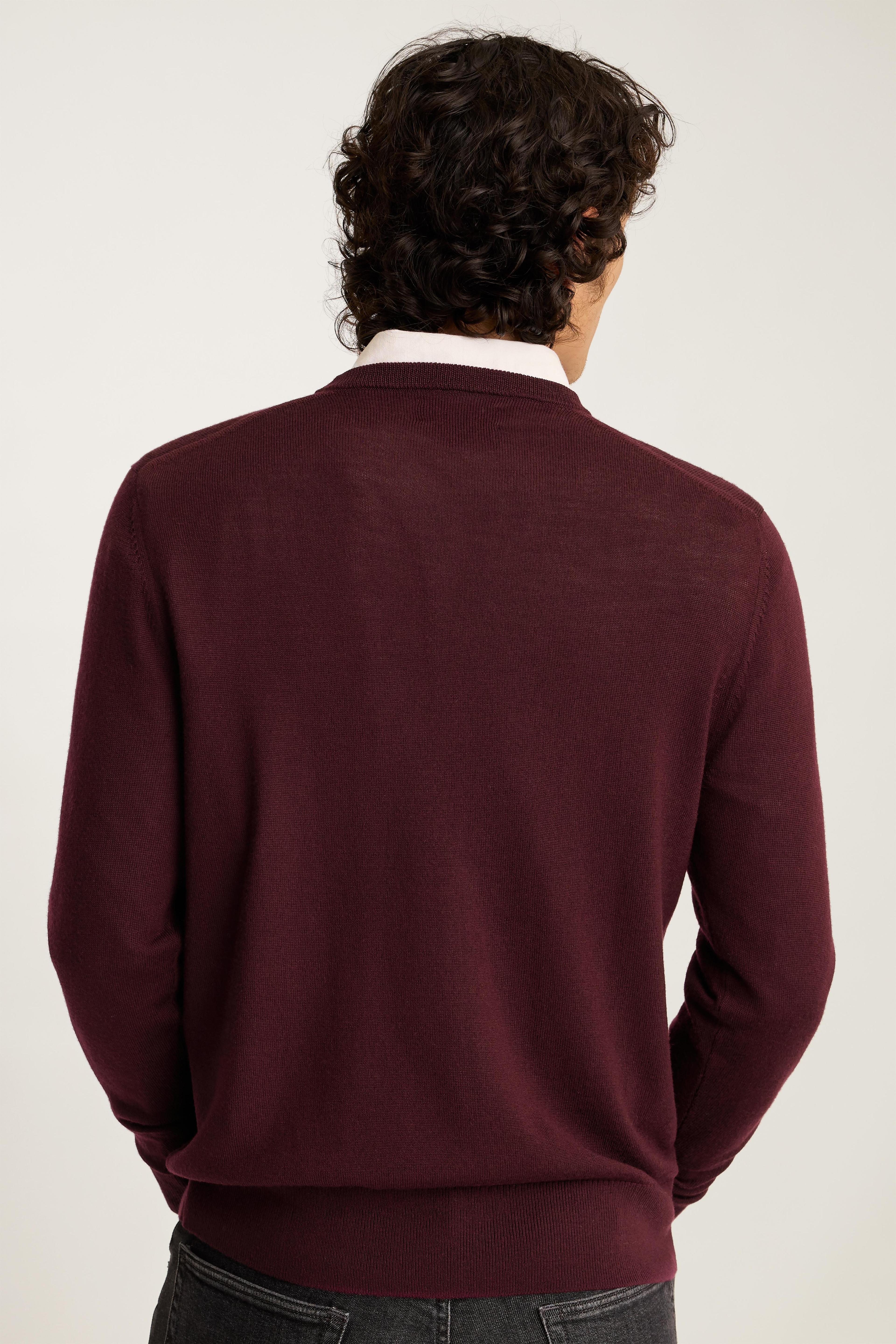 Washable Merino V-Neck Sweater Product Image