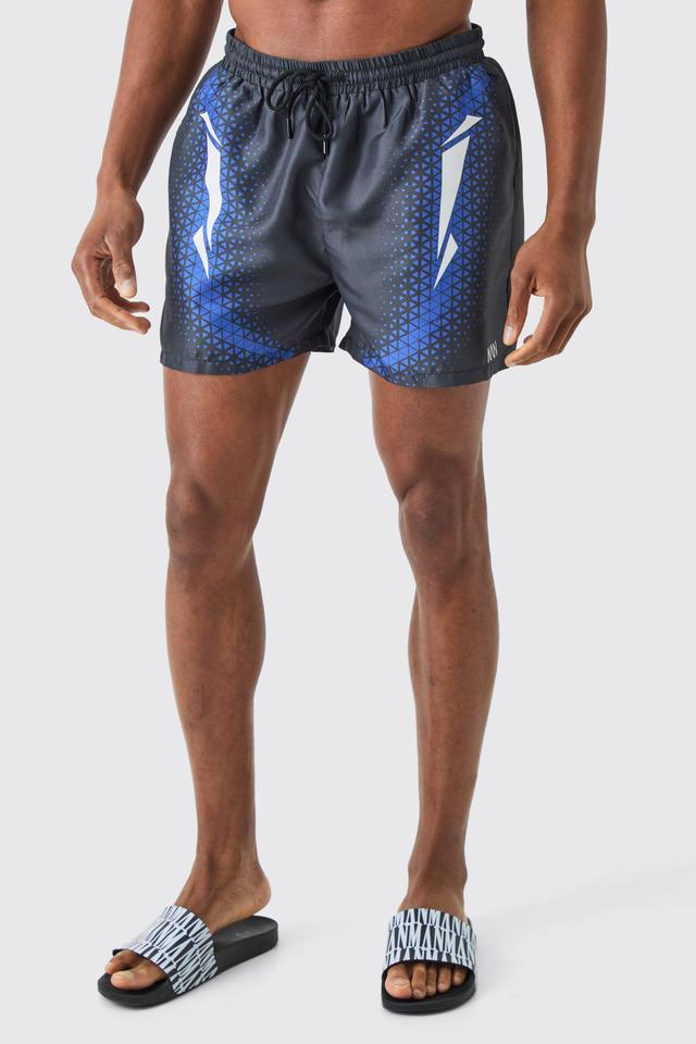 Short Length Sports Swim Trunks | boohooMAN USA Product Image