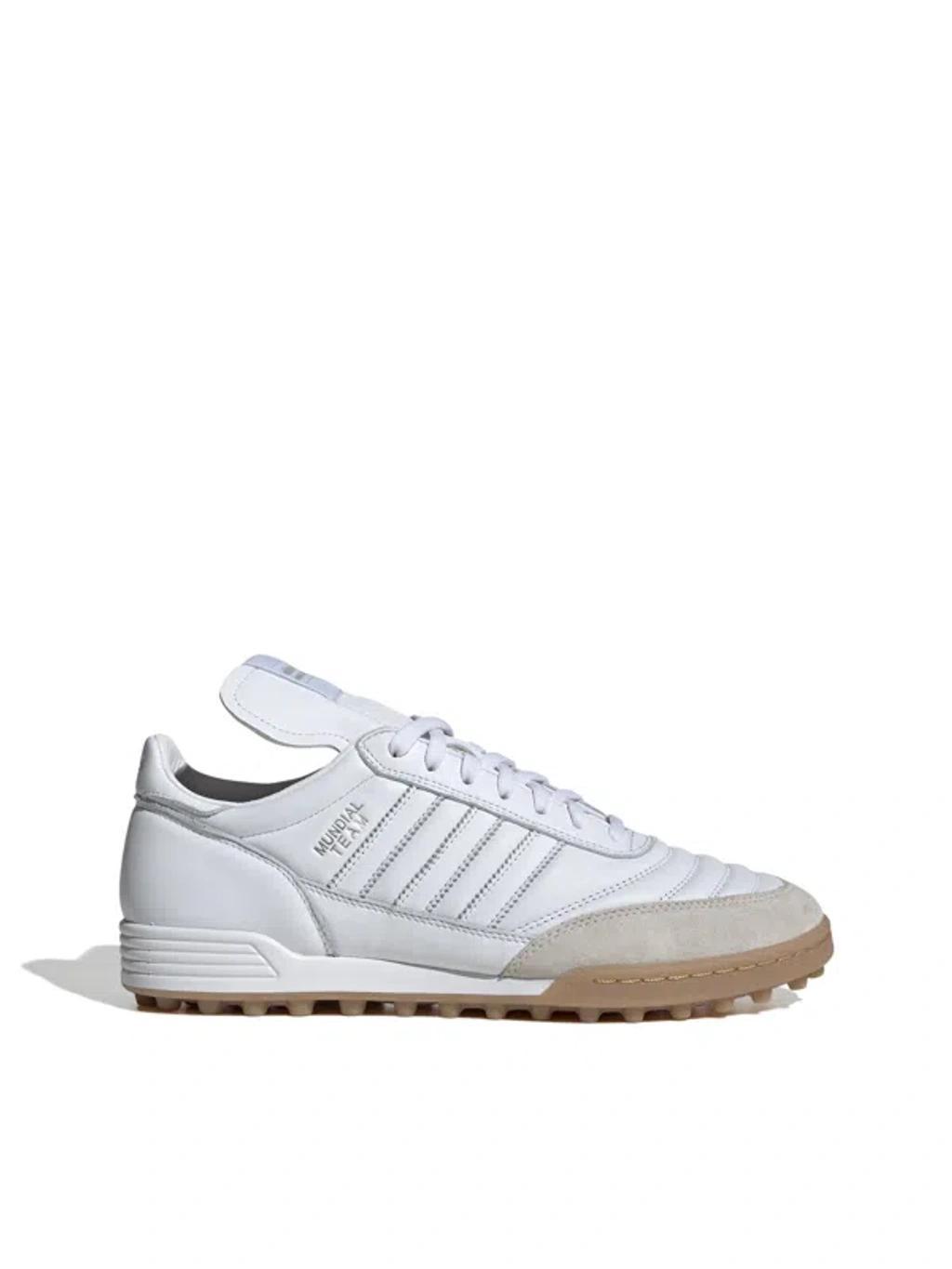 ADIDAS ORIGINALS Adidas Mens Core White Gu Mundial Team Leather Low-top Trainers In Core White Core White Gu Product Image