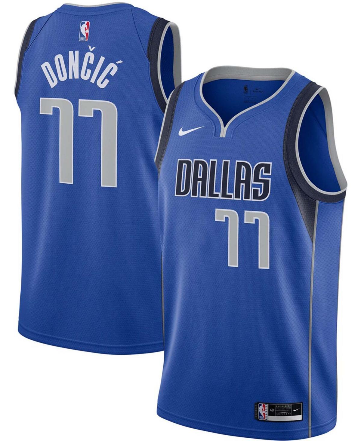 Mens and Womens Nike Luka Doncic Dallas Mavericks Swingman Jersey - Navy Product Image