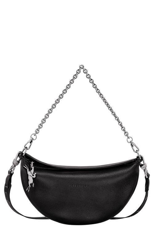 Longchamp Smile Small Half Moon Leather Crossbody Bag Product Image