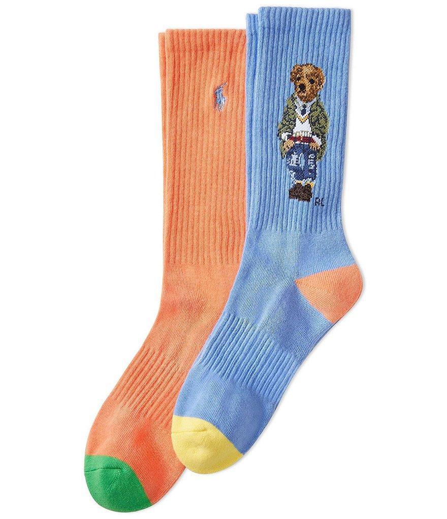 Polo Ralph Lauren Paris Polo Bear Crew Socks 2-Pack Product Image