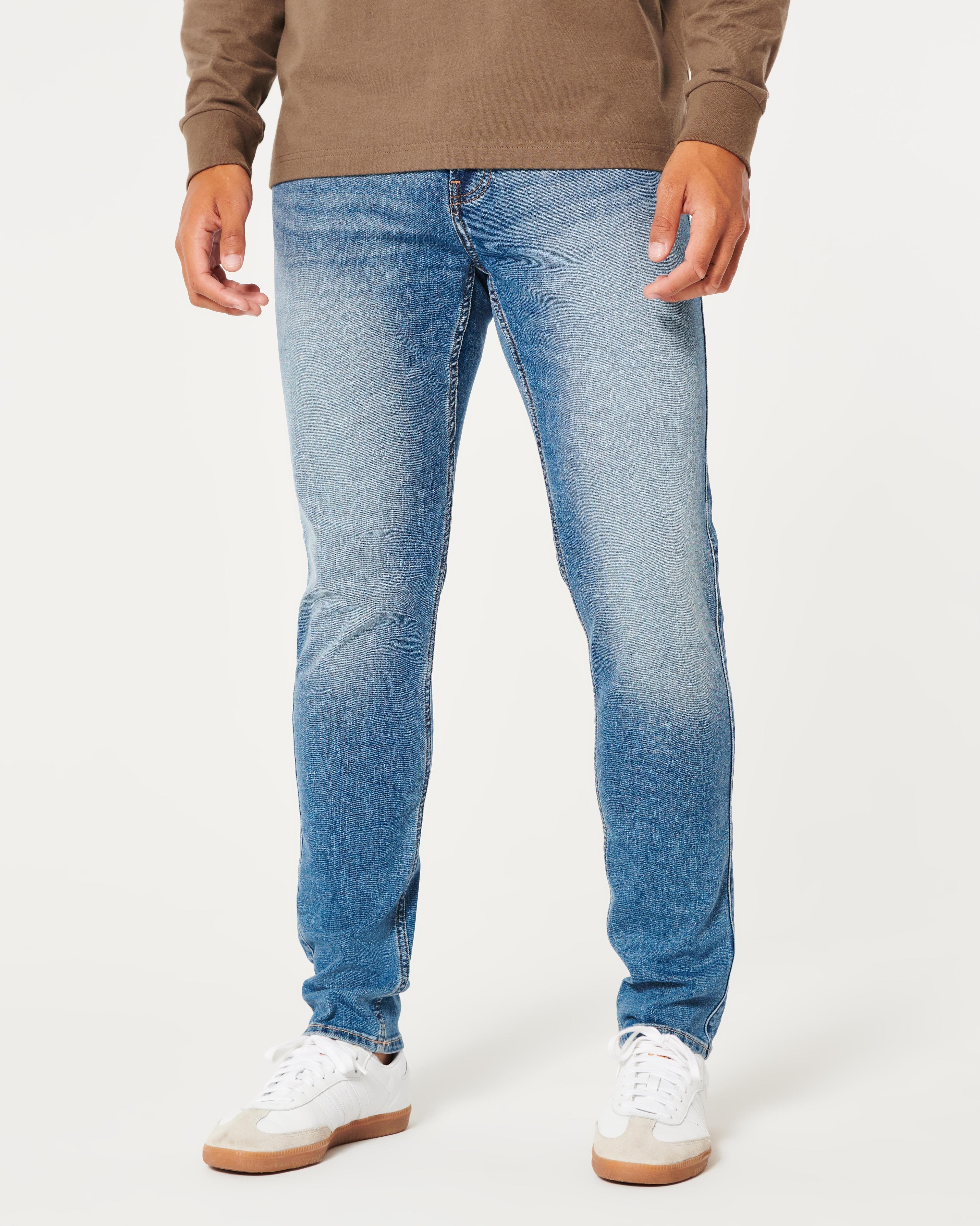 Medium Wash Athletic Skinny Jeans Product Image