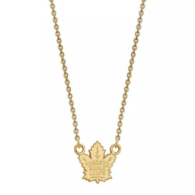 LogoArt Toronto Maple Leafs 14k Gold Small Logo Pendant Necklace, Womens 14k Yellow Gold Product Image