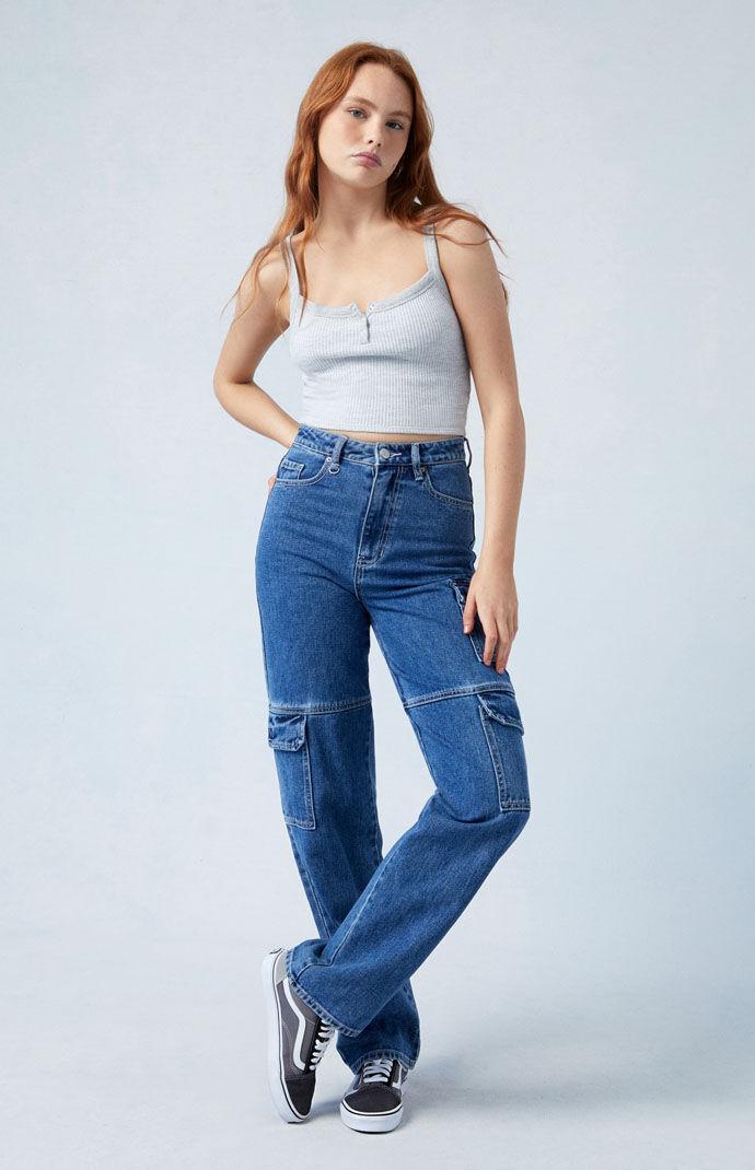 Women's '90s Boyfriend Cargo Jeans - Product Image