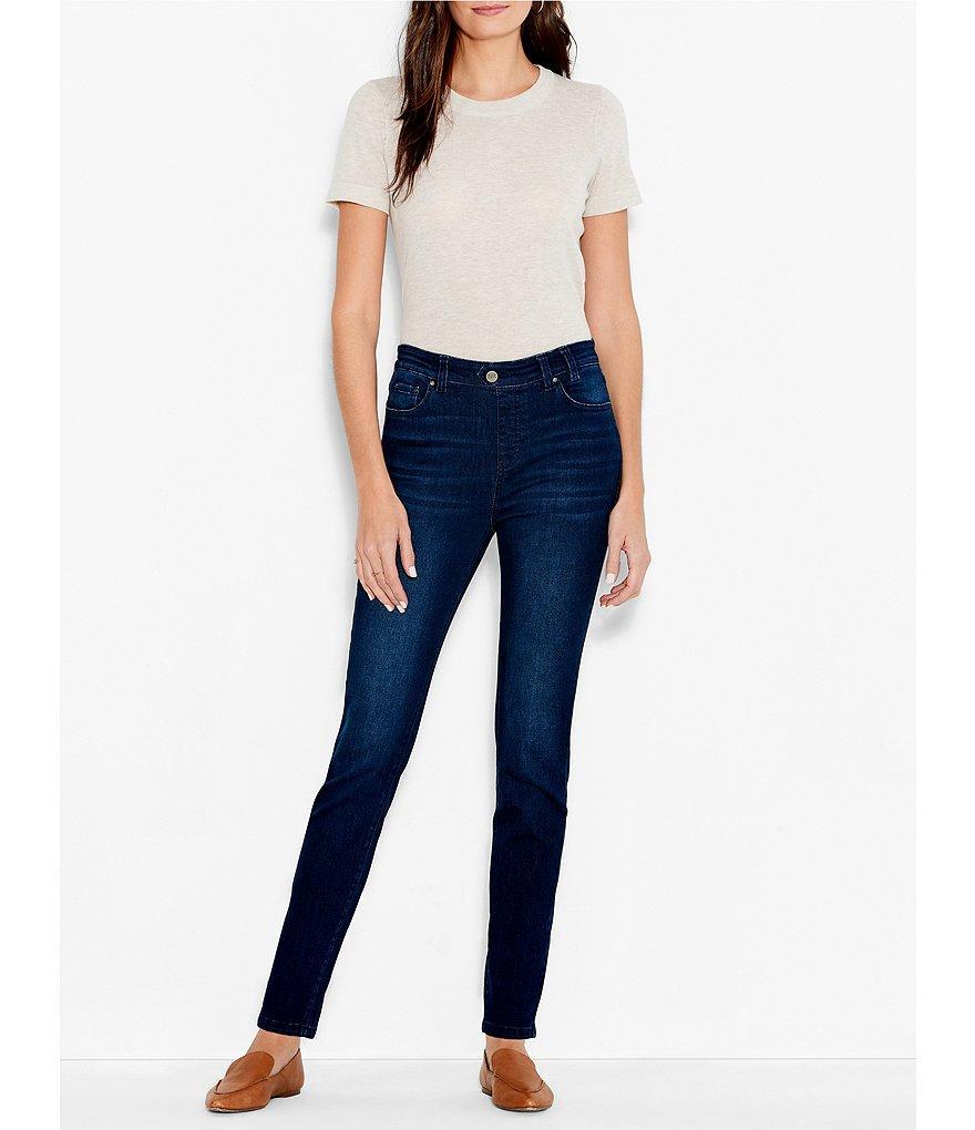 Nic + Zoe Stretch Denim Mid Rise Slim-Leg Pull-On Ankle Jeans Product Image