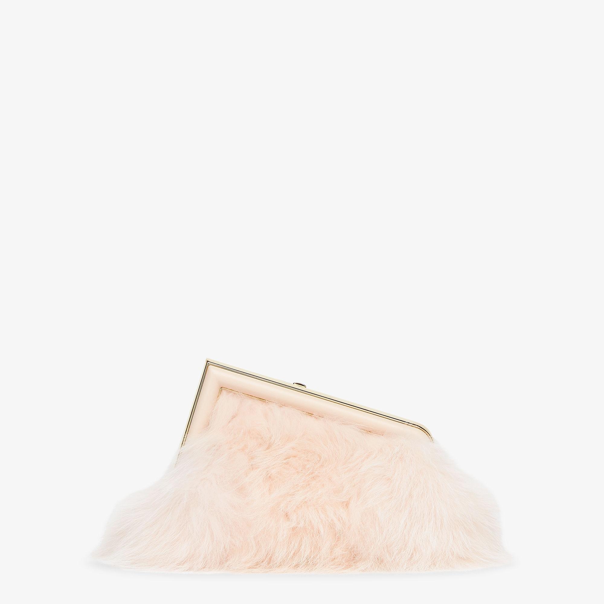 Fendi First SmallPale pink fox fur bag Product Image