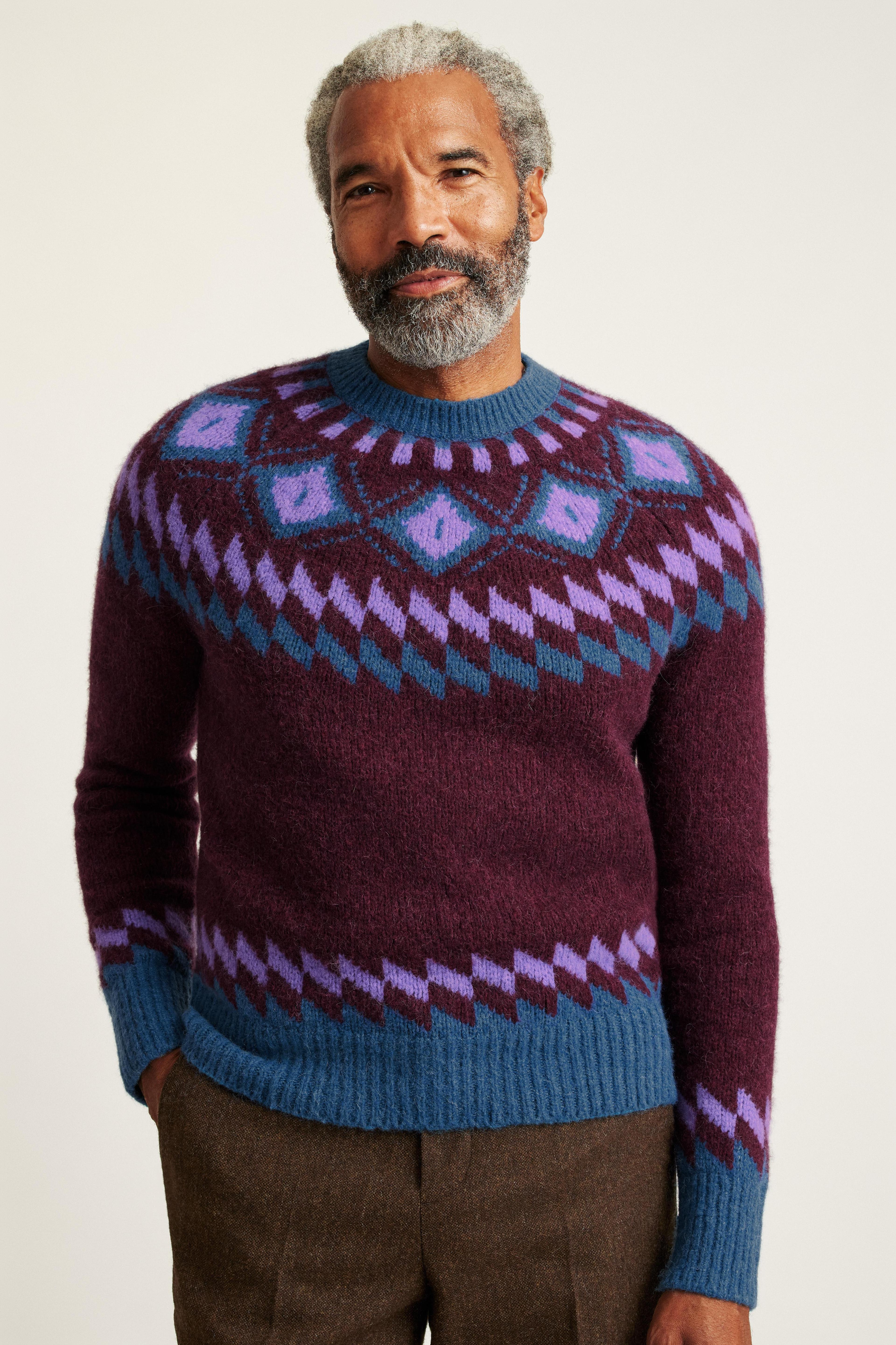 Wool Alpaca Crew Neck Sweater Product Image