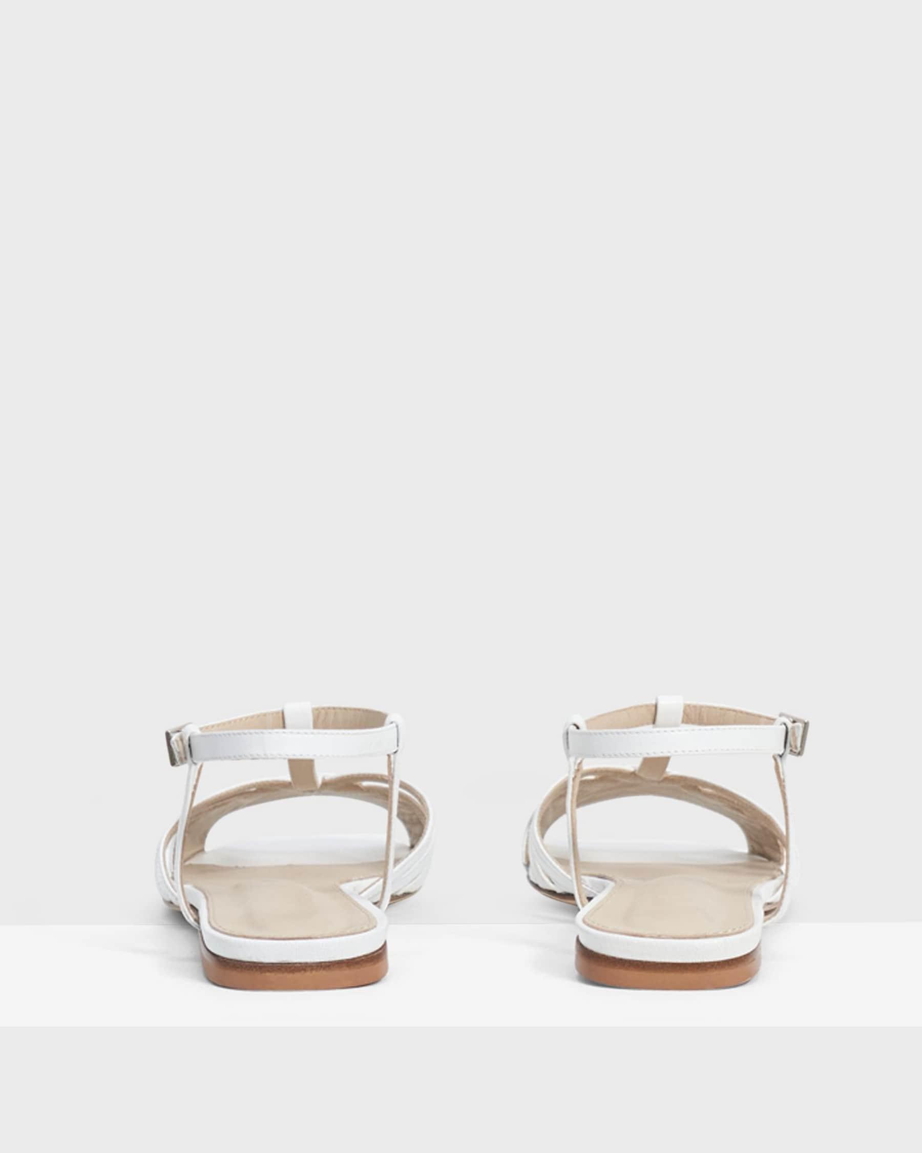 V Strap Sandal in Leather Product Image