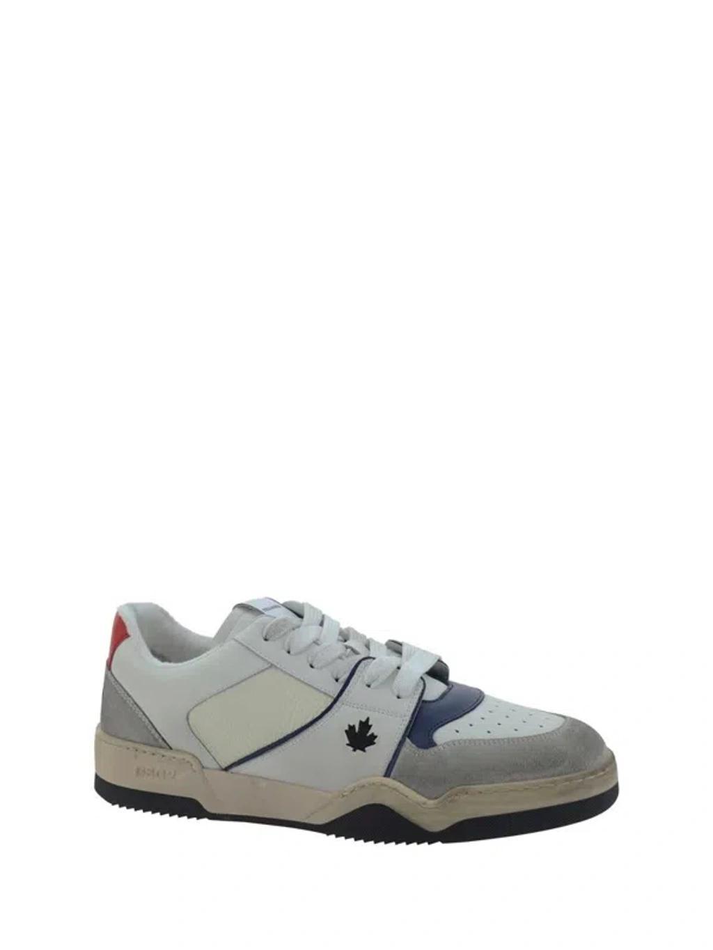 DSQUARED2 Sneakers In Bianco+blu+rosso Product Image