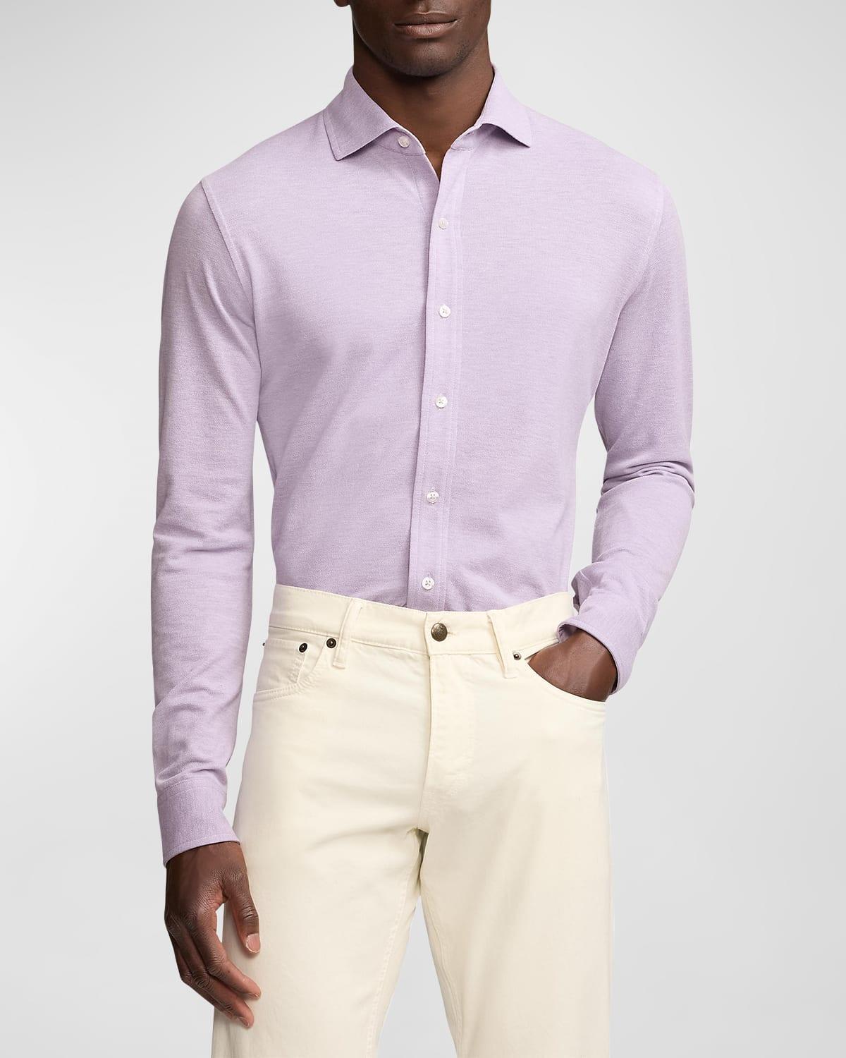 Men's Washed Pique Shirt Product Image