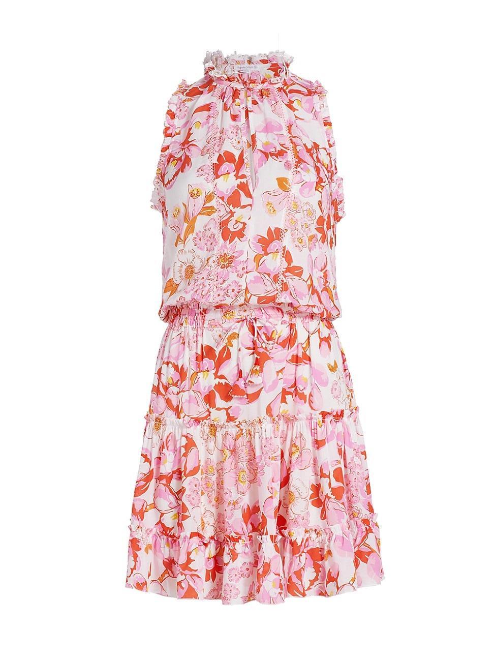 Womens Clara Floral Mini Dress Product Image