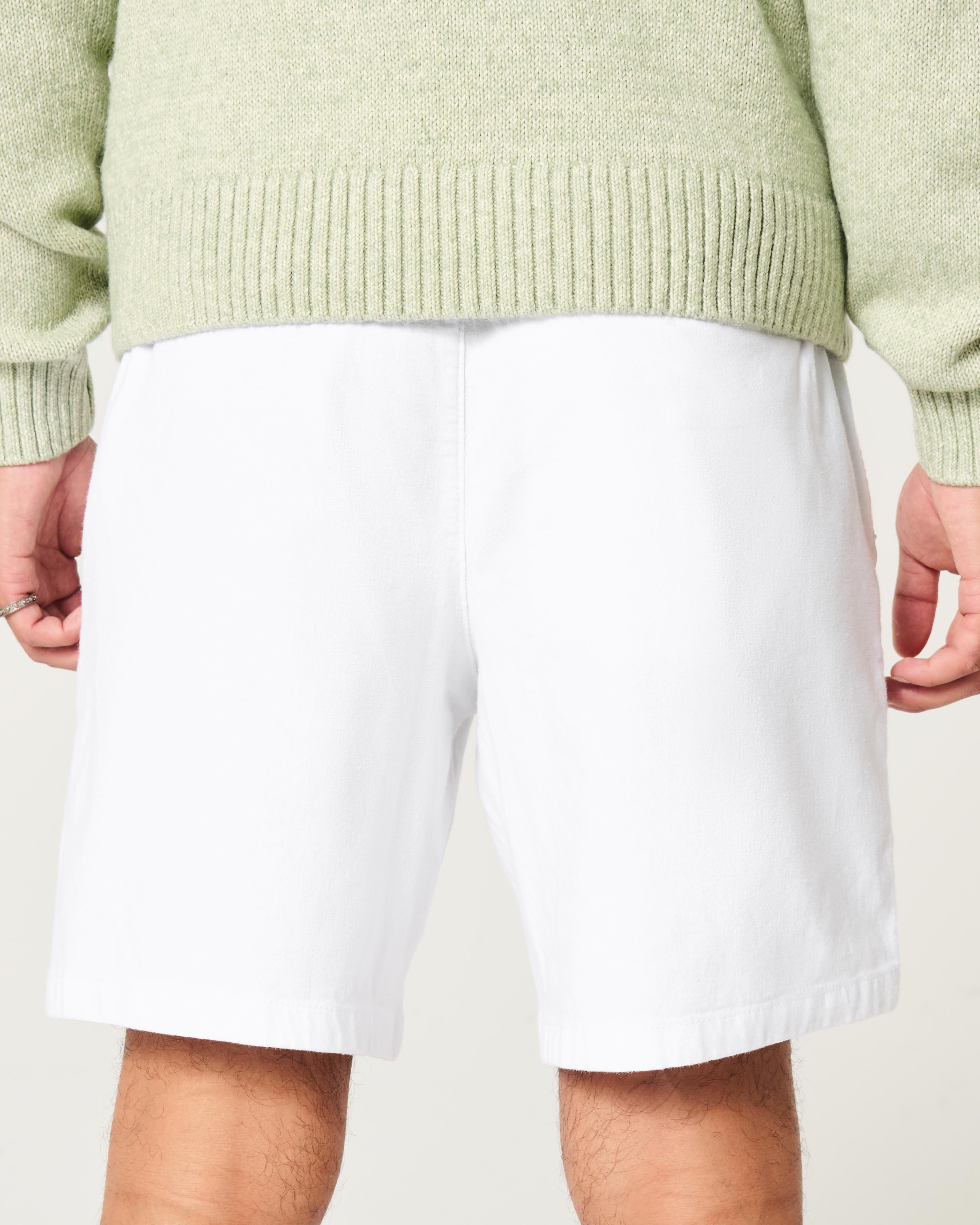 Flex-Waist Textural Woven Shorts 8" Product Image