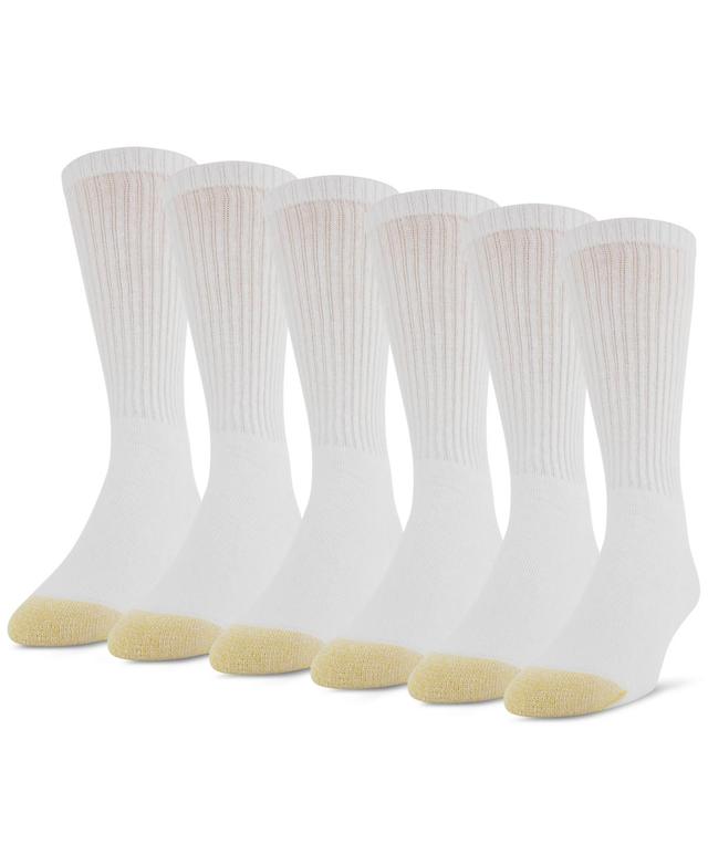 Cotton Cushion Big & Tall Crew Socks 6-Pack Product Image