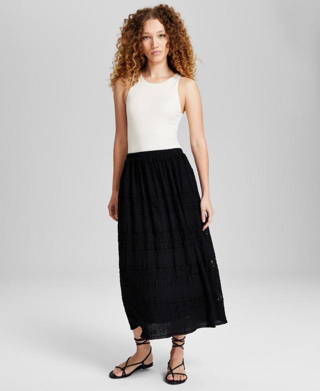 And Now This Womens Tiered Lace-Trim Maxi Skirt, Created for Macys Product Image