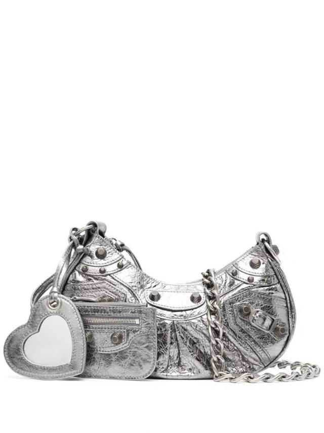 BALENCIAGA Le Cagole Xs Shoulder Bag In Silber Product Image