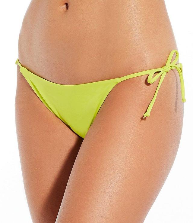 Gianni Bini Solid Tie Side Cheeky Swim Bottom Product Image