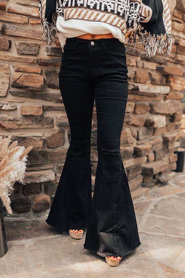 The Steele High Waist Flare In Black product image