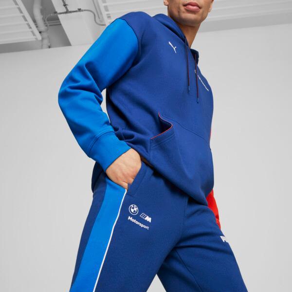 PUMA BMW M Motorsport MT7+ Men's Sweat Pants in Pro Blue/Medium Color Product Image