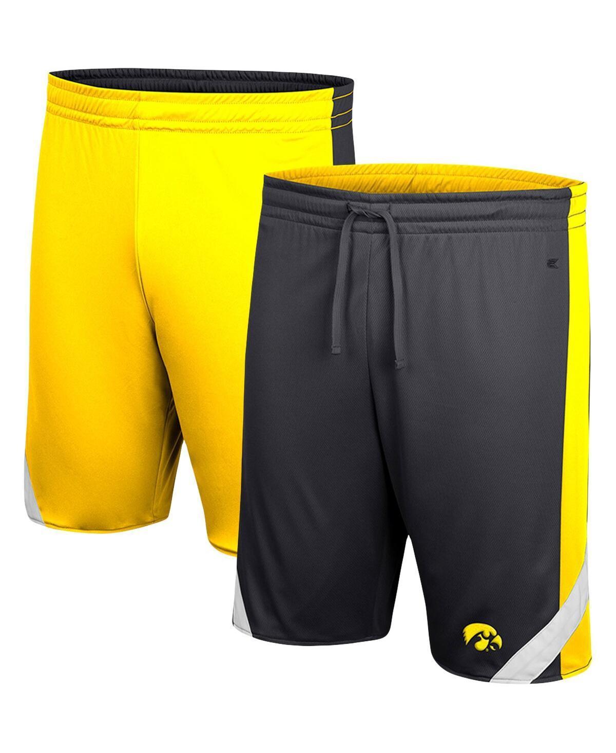 Mens Colosseum /Gold Iowa Hawkeyes Am I Wrong Reversible Shorts Product Image