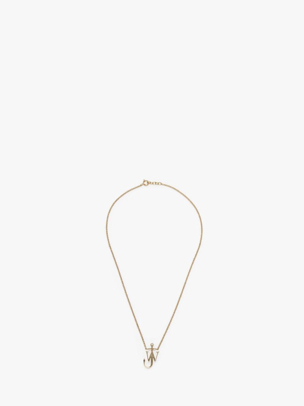 ANCHOR PENDANT NECKLACE in gold | JW Anderson US  Product Image