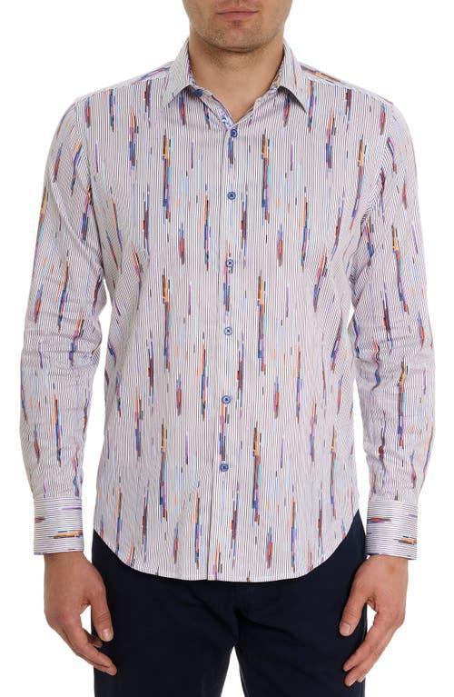 Mens Shipping Lines Floral Button-Front Shirt Product Image