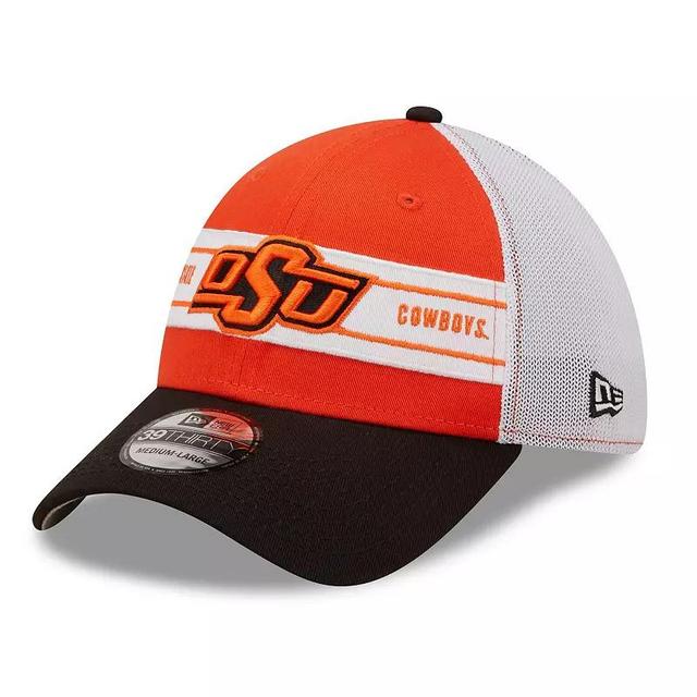 Mens New Era Orange and Black Oklahoma State Cowboys Banded 39THIRTY Flex Hat - Orange Product Image