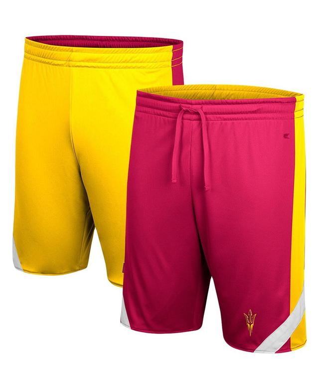 Mens Colosseum Maroon Arizona State Sun Devils Am I Wrong Reversible Shorts - Maroon Product Image