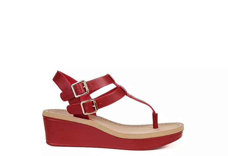 Journee Collection Bianca Womens Wedge Sandals Product Image