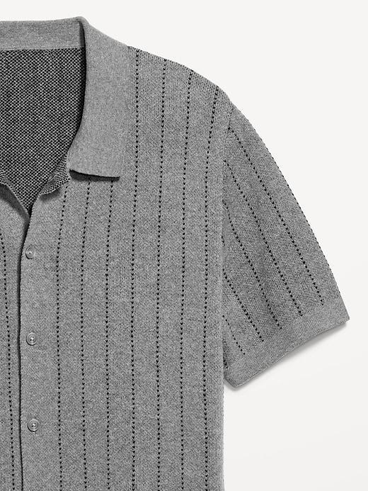 Textured Button-Down Sweater Product Image